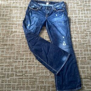 Vintage distressed, silver jeans, size 31/31 still in great condition